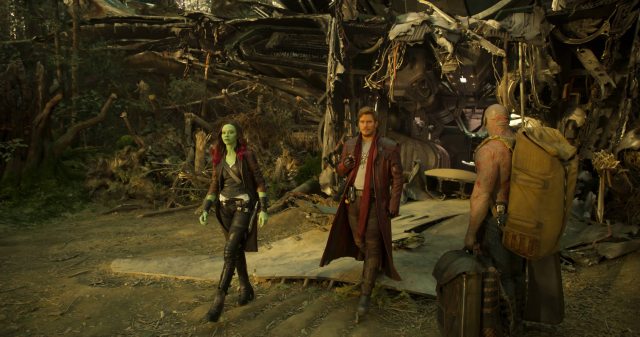 Gamora, Star-Lord and Drax
