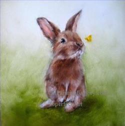 rabbit painting